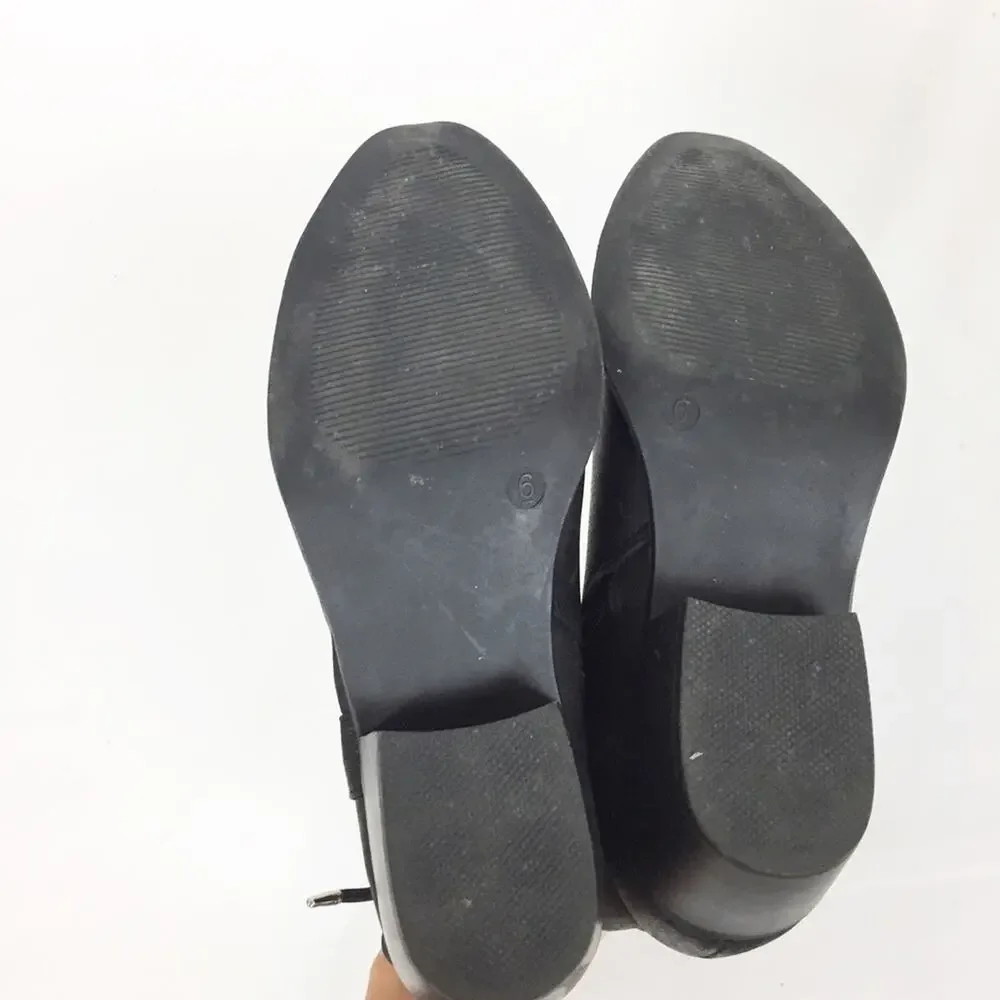 American Eagle Black Strappy Cutout Ankle booties Sz 6